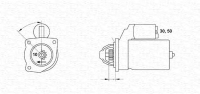 MAGNETI MARELLI 943252273010 -  Стартер